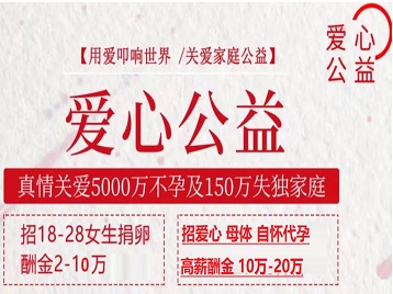 叠彩捐卵助孕生子 爱心志愿者招募
